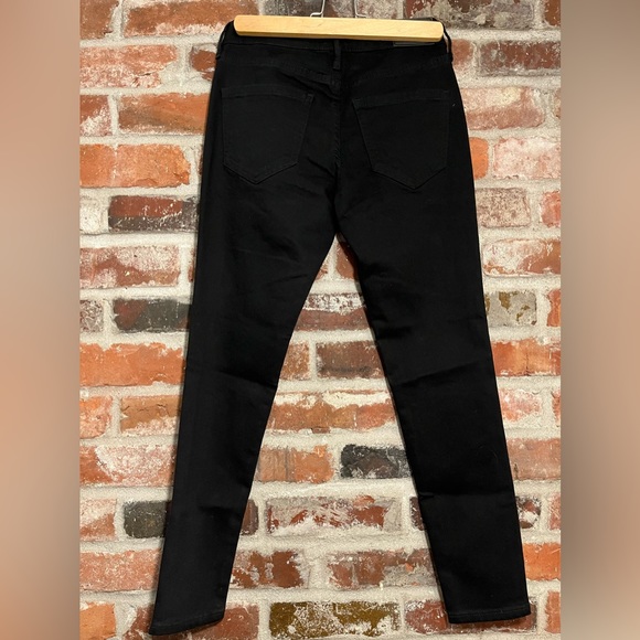 Express MID RISE BLACK SUPERSOFT SKINNY JEANS Size 0P - Picture 3 of 3